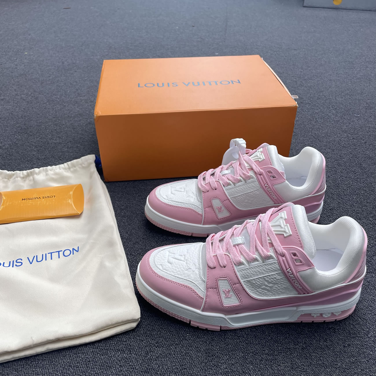 Lv Trainer Vuitton Sneaker Pink 1aa6w3 (4) - newkick.app