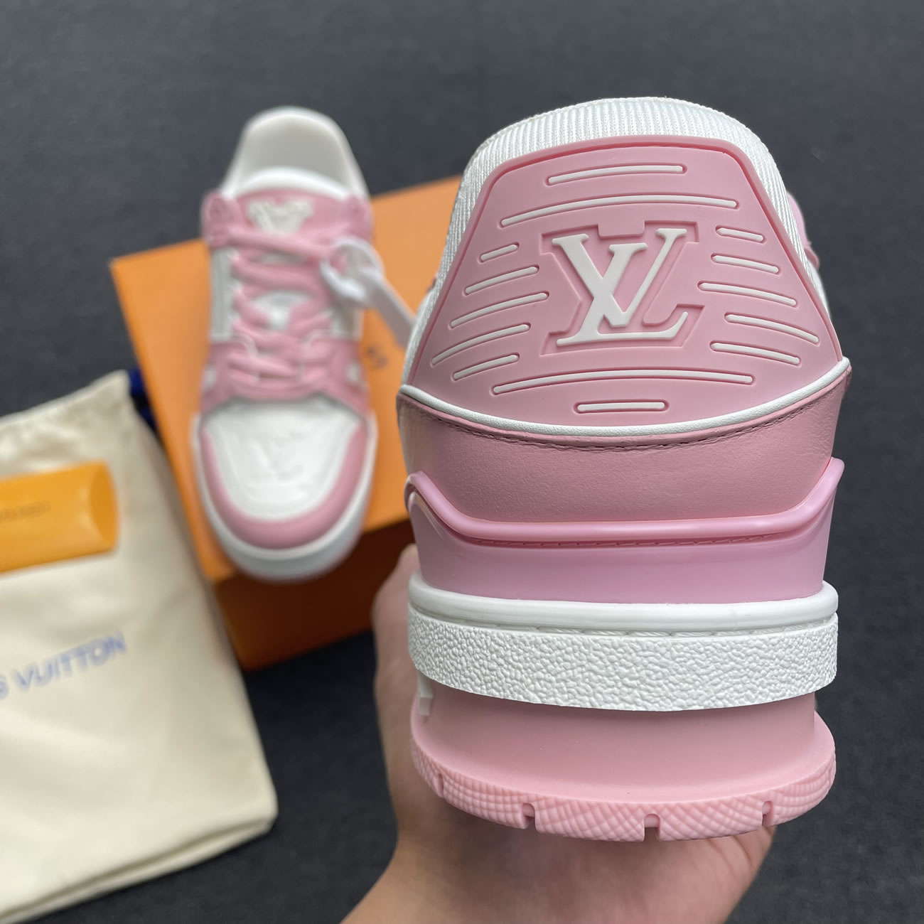 Lv Trainer Vuitton Sneaker Pink 1aa6w3 (6) - newkick.app