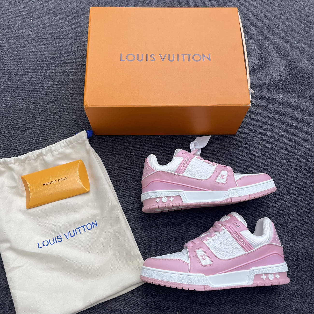 Lv Trainer Vuitton Sneaker Pink 1aa6w3 (8) - newkick.app