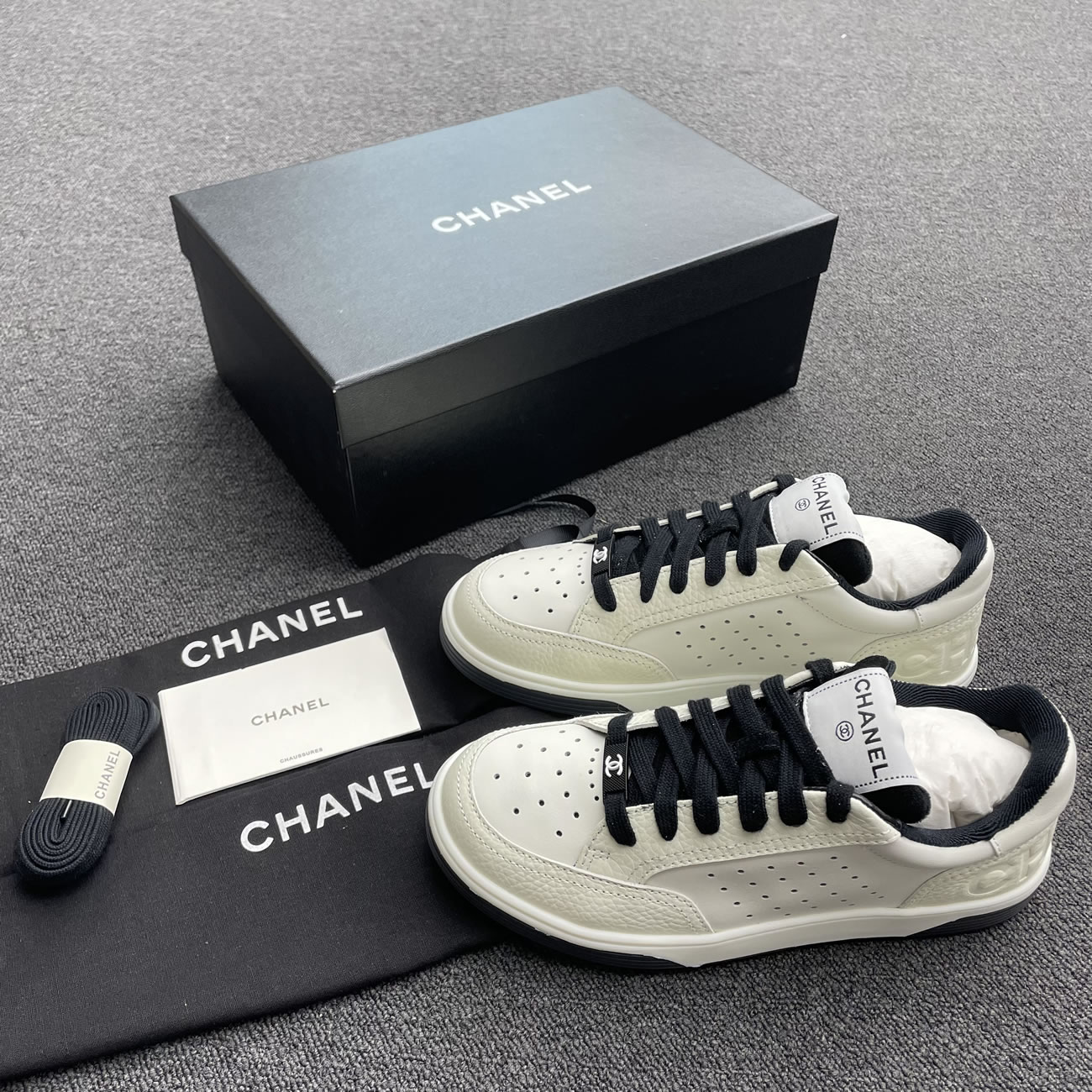 Chanel 22p Trainer White Black Burgundy Light Pink Blue (28) - newkick.app