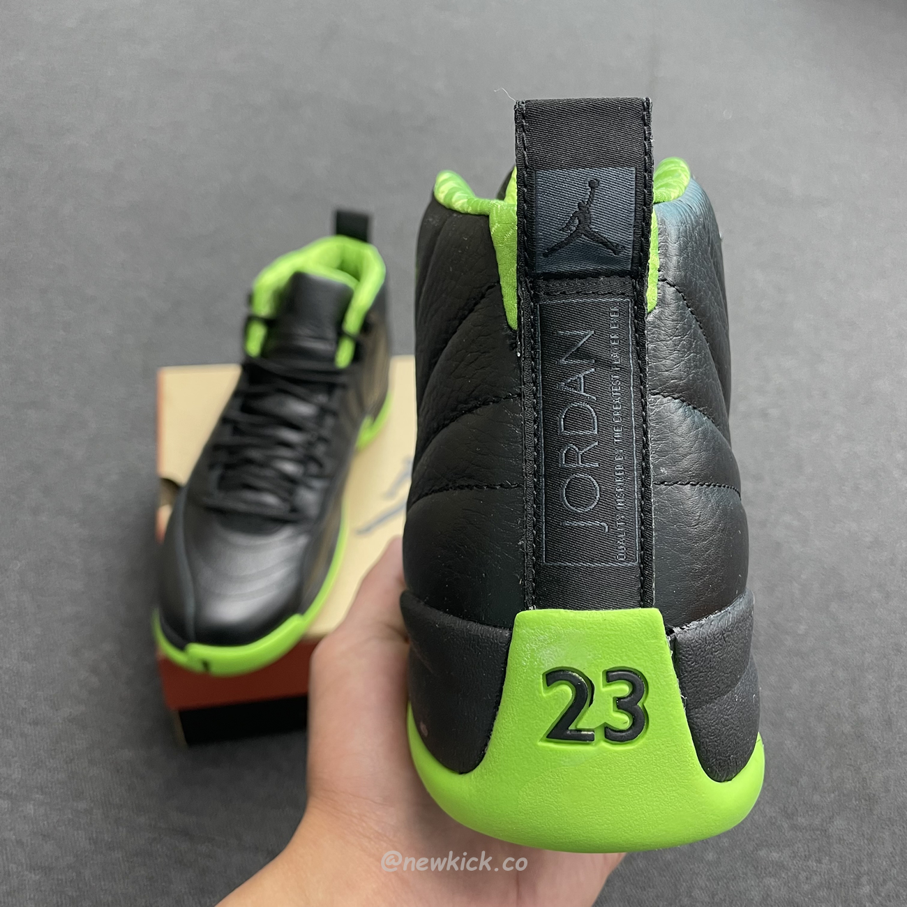 Air Jordan 12 Retro Black Green 280days Of Flight (7) - newkick.app