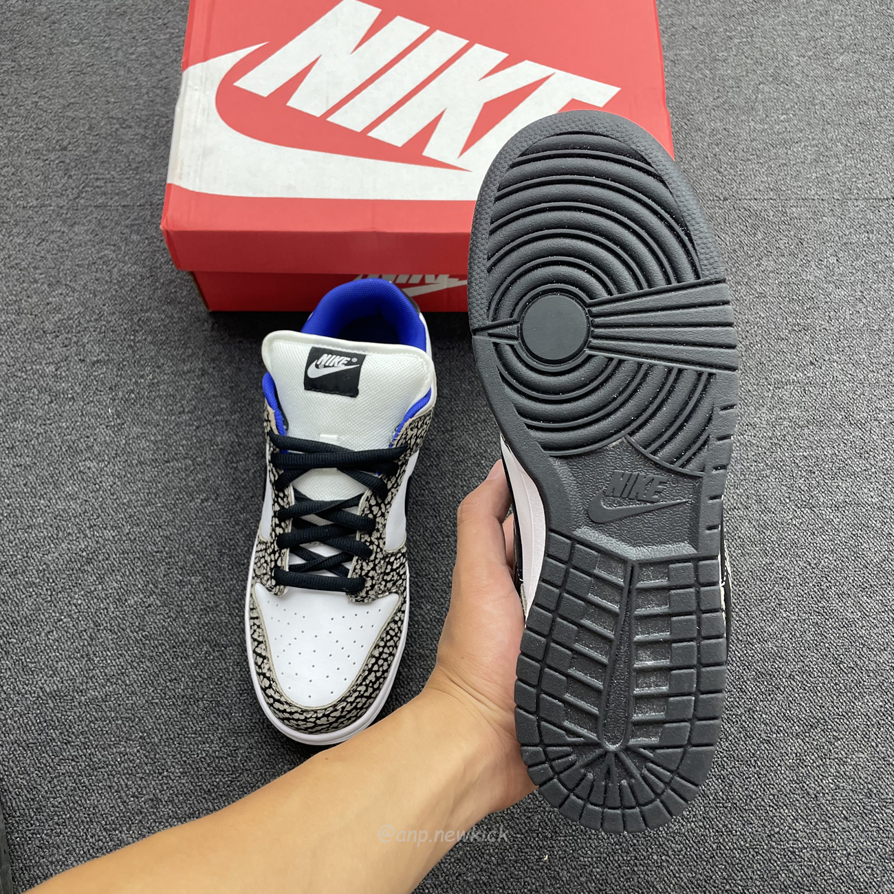 Nike Sb Dunk Low Supreme White Cement 304292 001 (8) - newkick.app