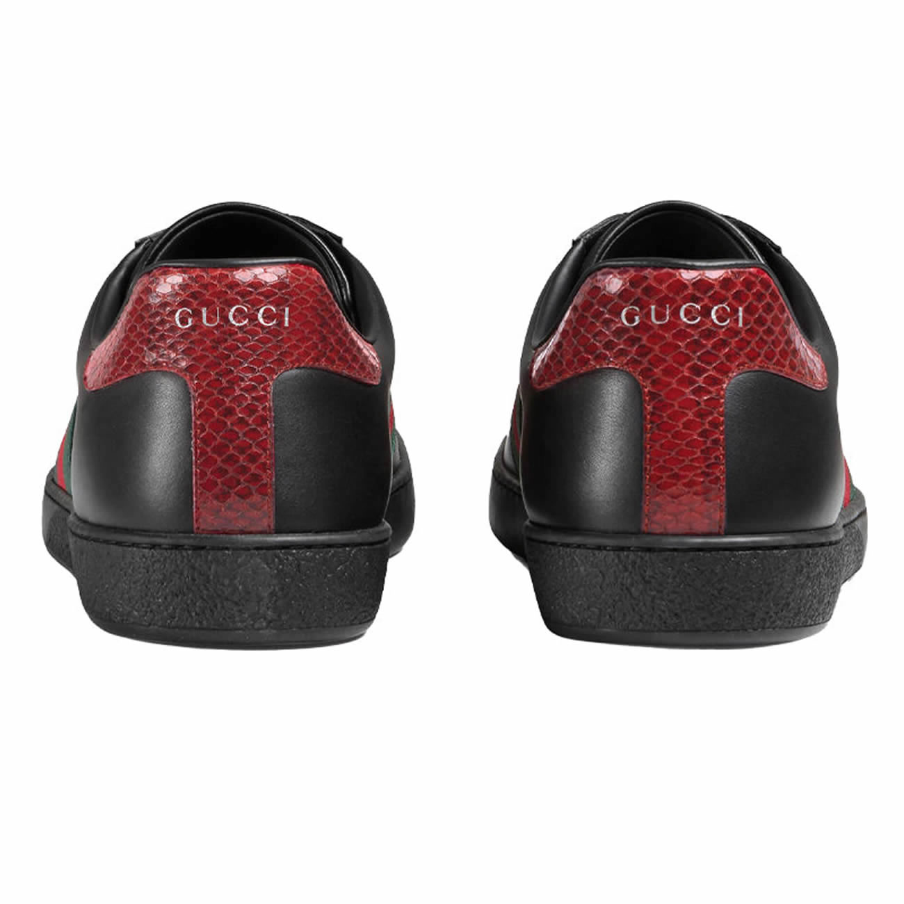 Gucci Ace Leather Black 386750 02jr0 1078 (5) - newkick.app