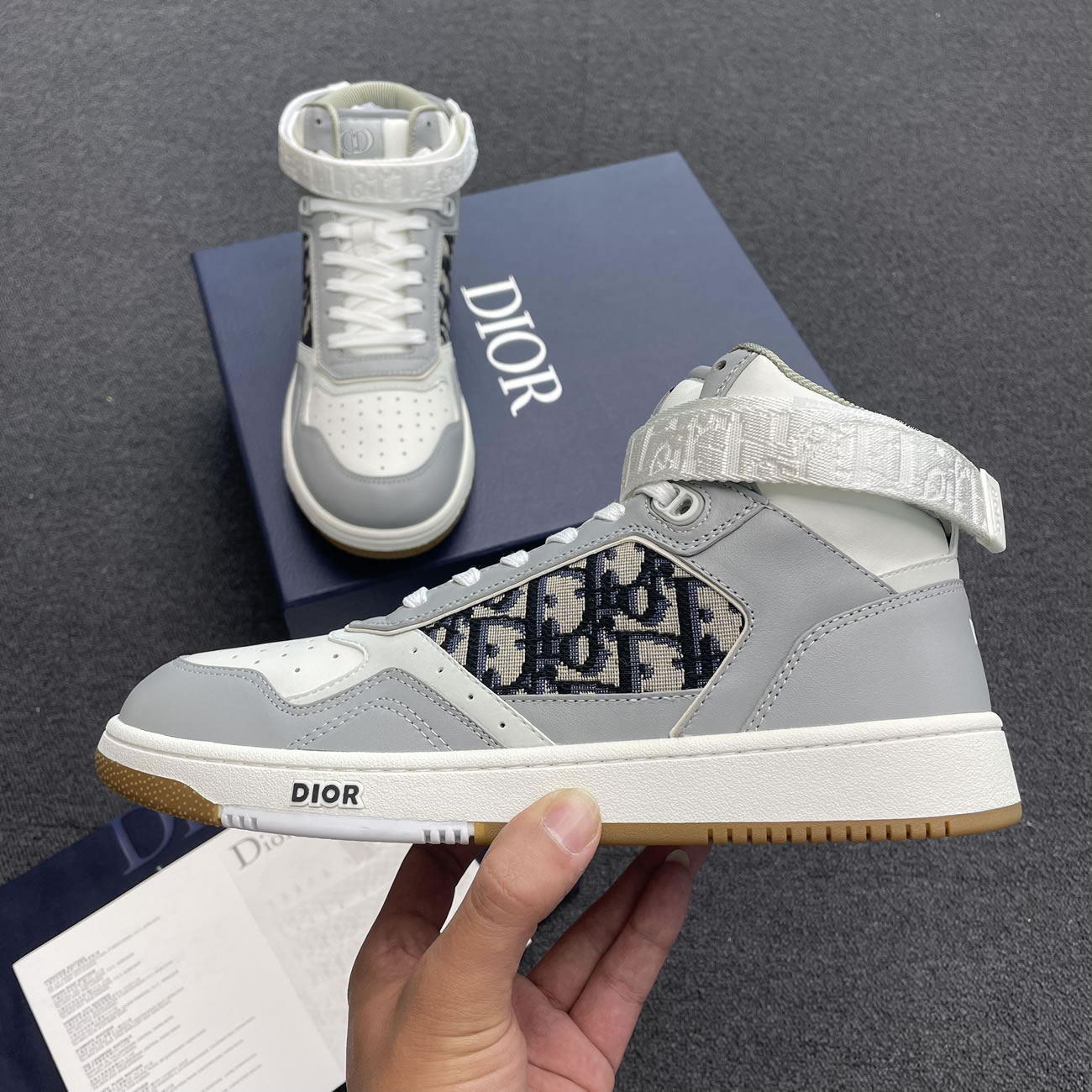 Dior B27 High Gray White 3sh132zir H165 (7) - newkick.app