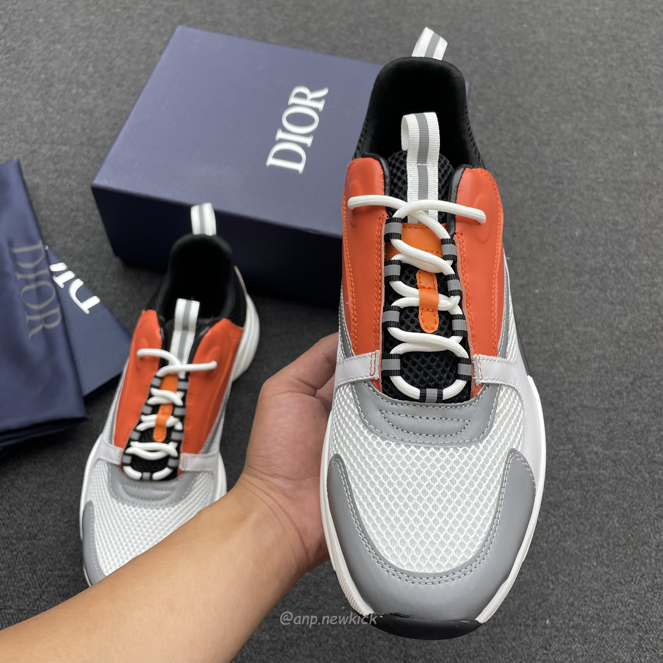 Dior B22 Orange White 3sn231yxx H369 (6) - newkick.app