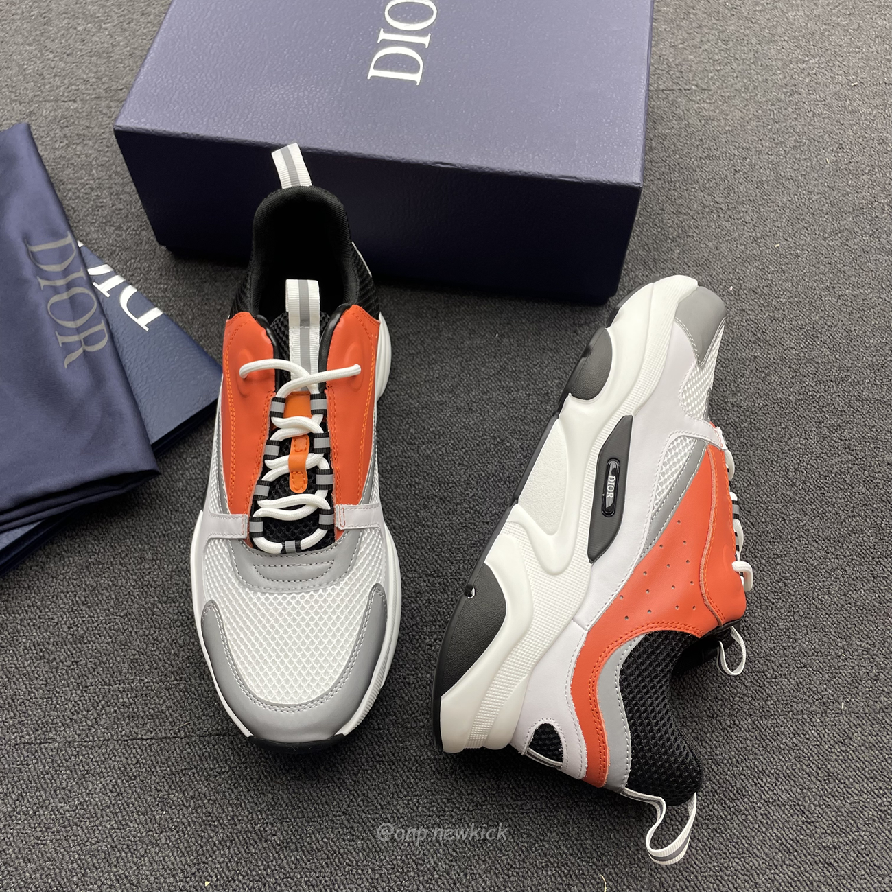 Dior B22 Orange White 3sn231yxx H369 (7) - newkick.app