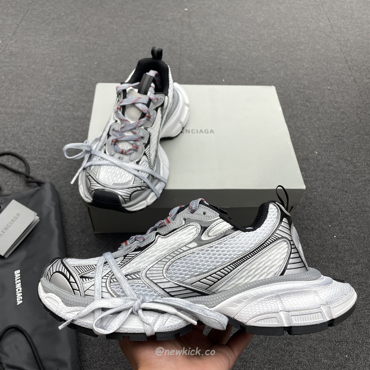 Balenciaga Black 2023 3xl Trainers Grey (4) - newkick.app