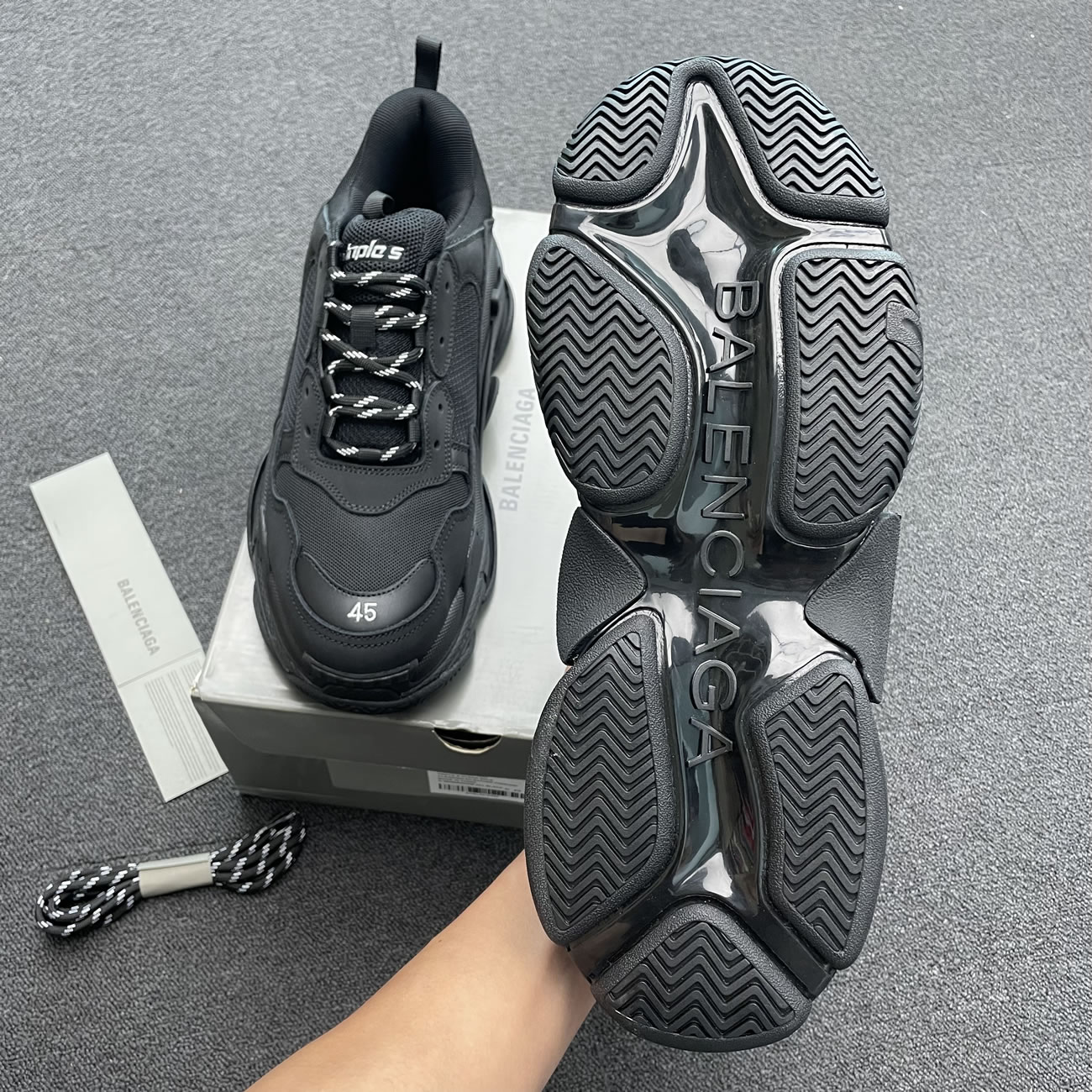 Balenciaga Triple S Black W 541624w09011000 (10) - newkick.app