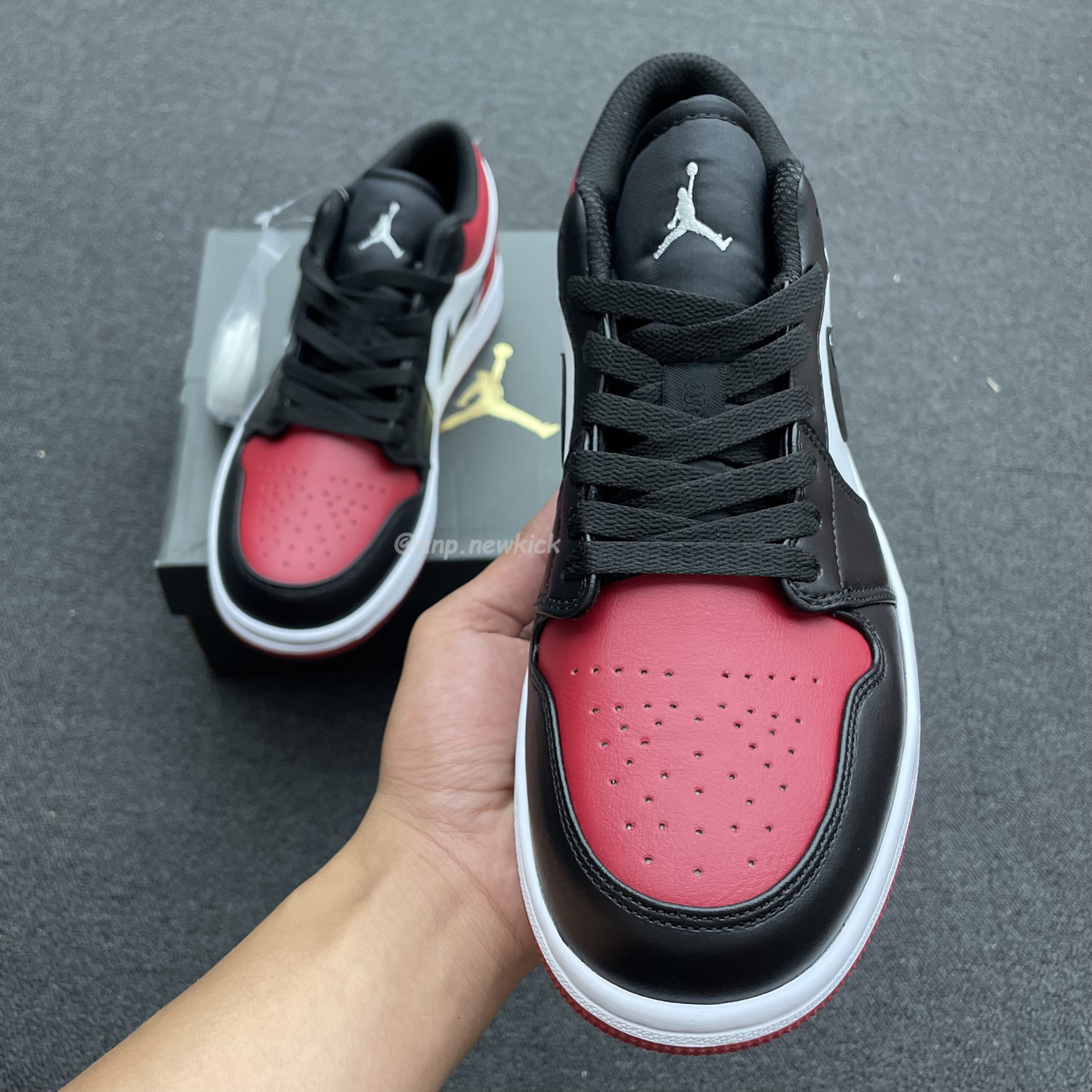 Air Jordan 1 Low Bred Toe 553558 612 (10) - newkick.app