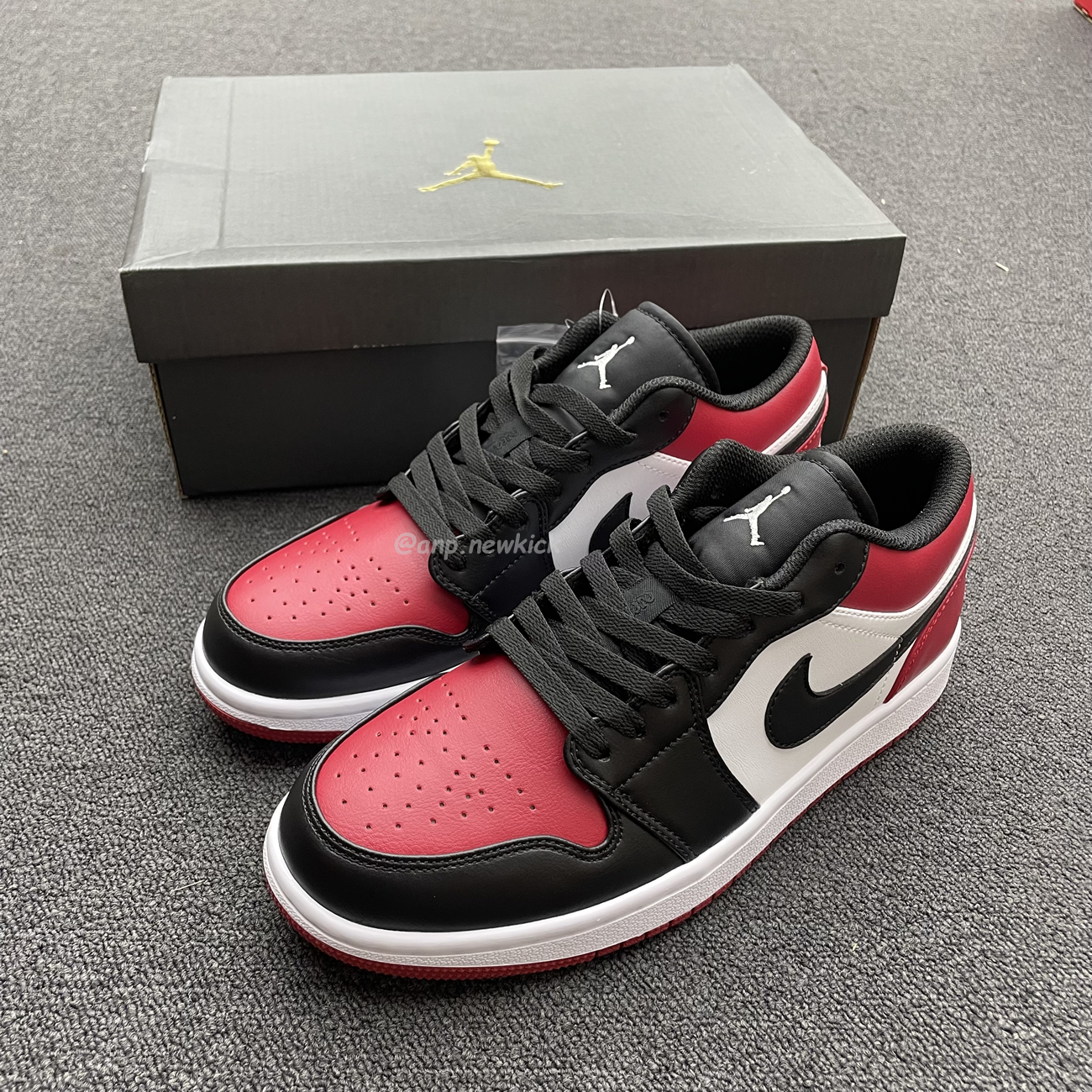 Air Jordan 1 Low Bred Toe 553558 612 (7) - newkick.app