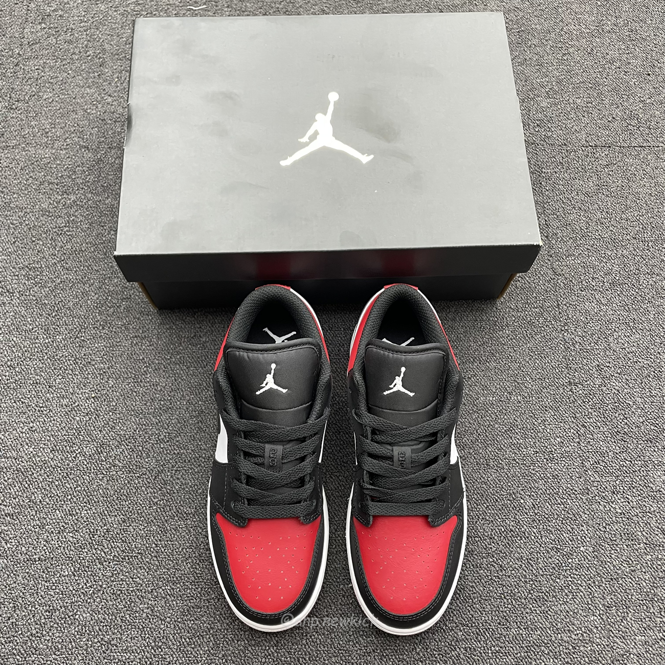 Air Jordan 1 Low Bred Toe Gs 553560 612 (14) - newkick.app