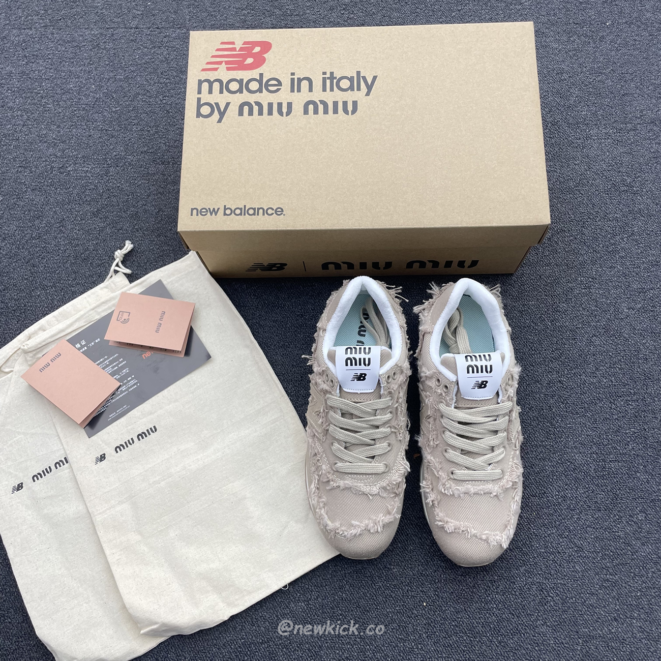 New Balance 574 Miu Miu Denim Colonial Beige (2) - newkick.app