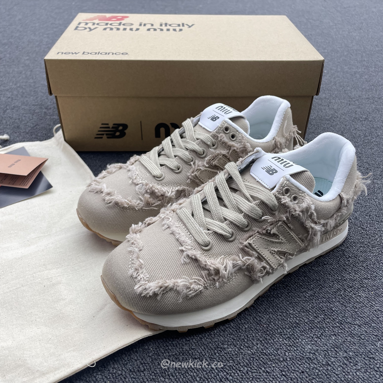 New Balance 574 Miu Miu Denim Colonial Beige (4) - newkick.app