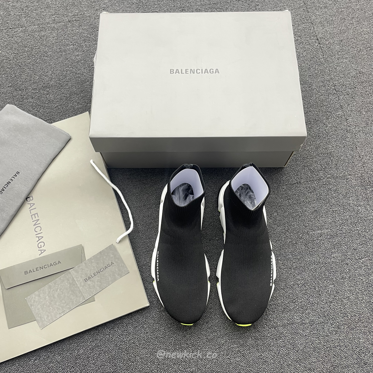 Balenciaga Speed Trainer Black Yellow 587280w17041016 (13) - newkick.app