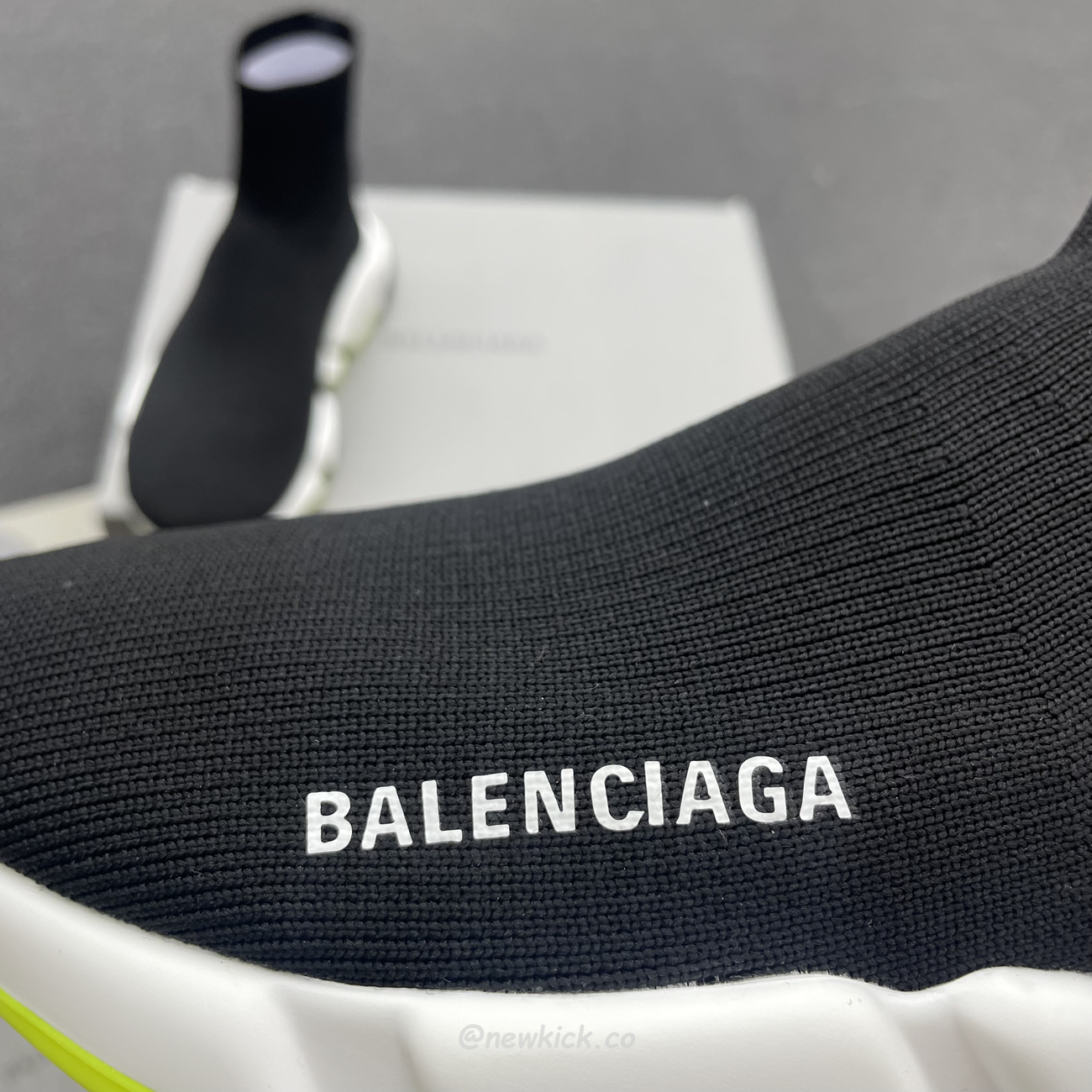 Balenciaga Speed Trainer Black Yellow 587280w17041016 (5) - newkick.app