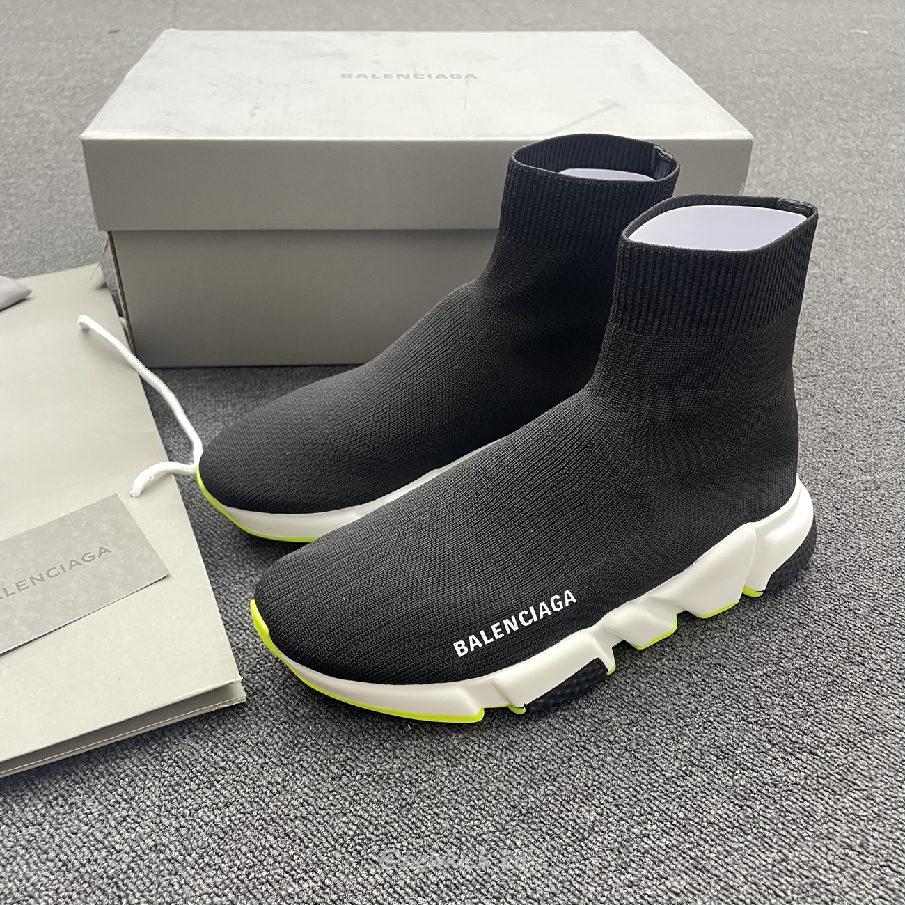 Balenciaga Speed Trainer Black Yellow 587280w17041016 (9) - newkick.app