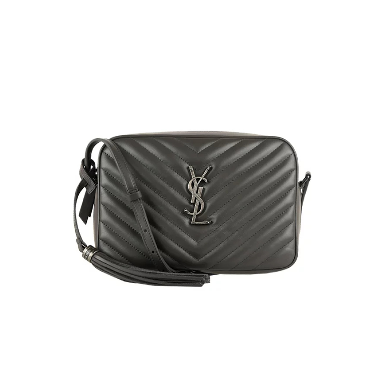 Saint Laurent Lou Crossbody Bag Quilted Black 612544dv7041242 (10) - newkick.app