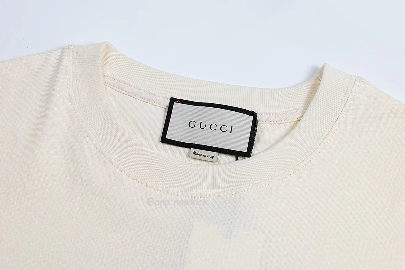 Gucci Xjdvi Emrboidery T Shirt White 673710 (7) - newkick.app