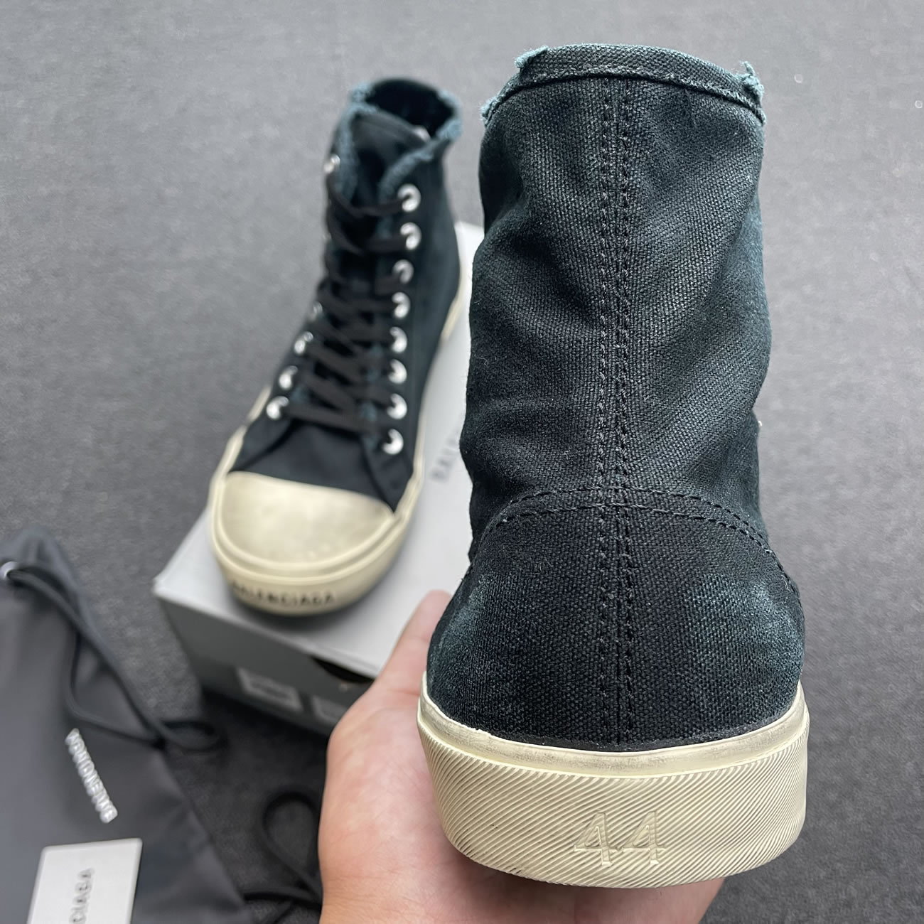 Balenciaga Paris High Top Black 688752w3rc11090 (7) - newkick.app