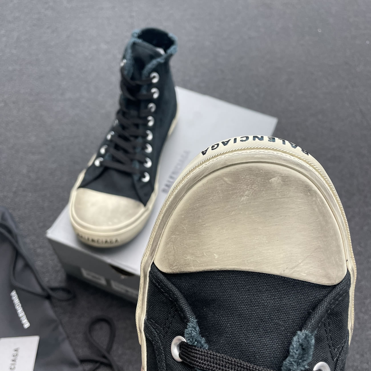 Balenciaga Paris High Top Black 688752w3rc11090 (8) - newkick.app