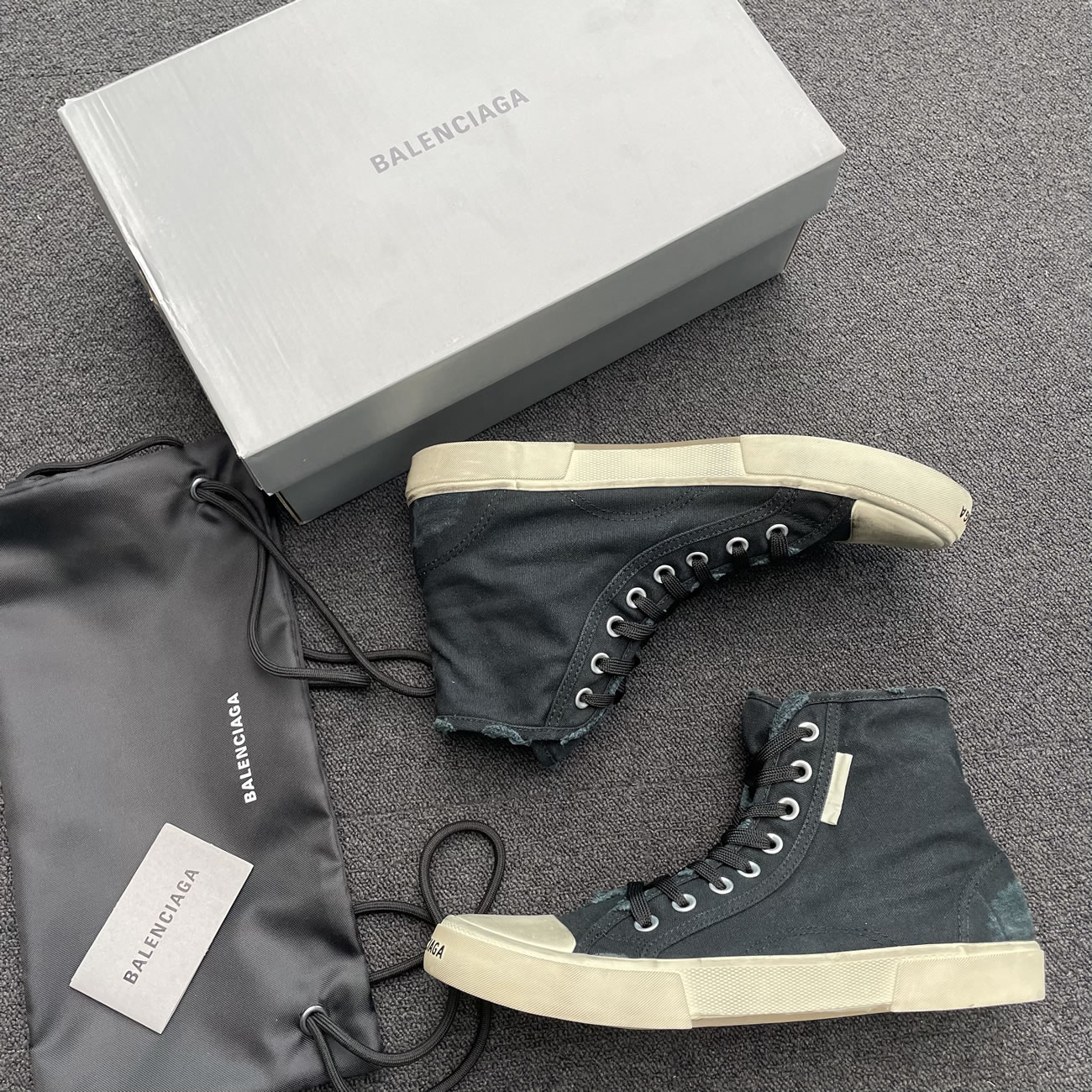 Balenciaga Paris High Top Black 688752w3rc11090 (9) - newkick.app