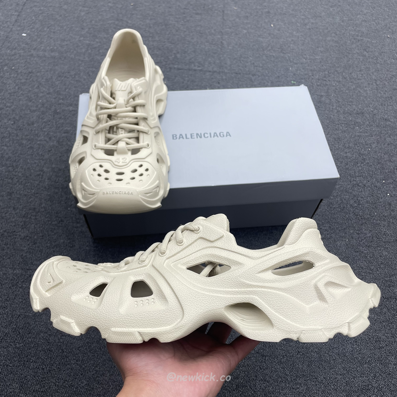 Balenciaga Hd Lace Up Black Beige (6) - newkick.app