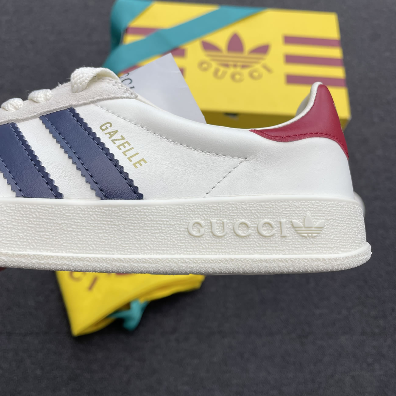 Adidas X Gucci Gazelle White 707847utt109060 (8) - newkick.app