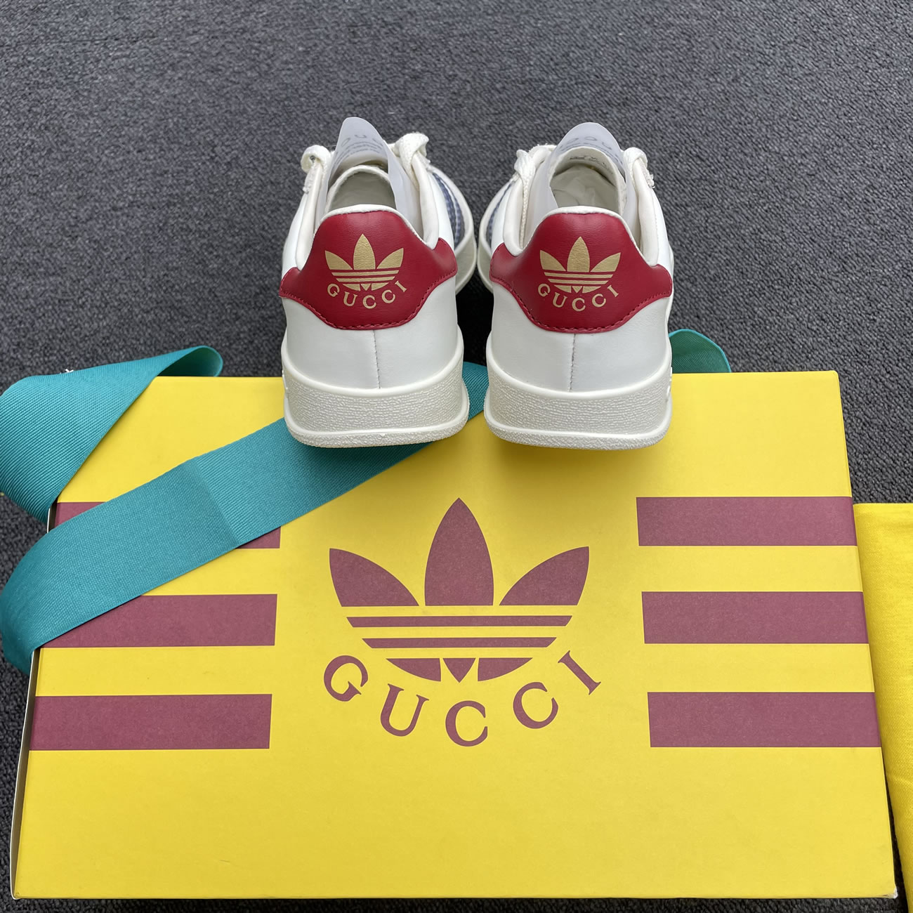 Adidas X Gucci Gazelle White 707847utt109060 (9) - newkick.app