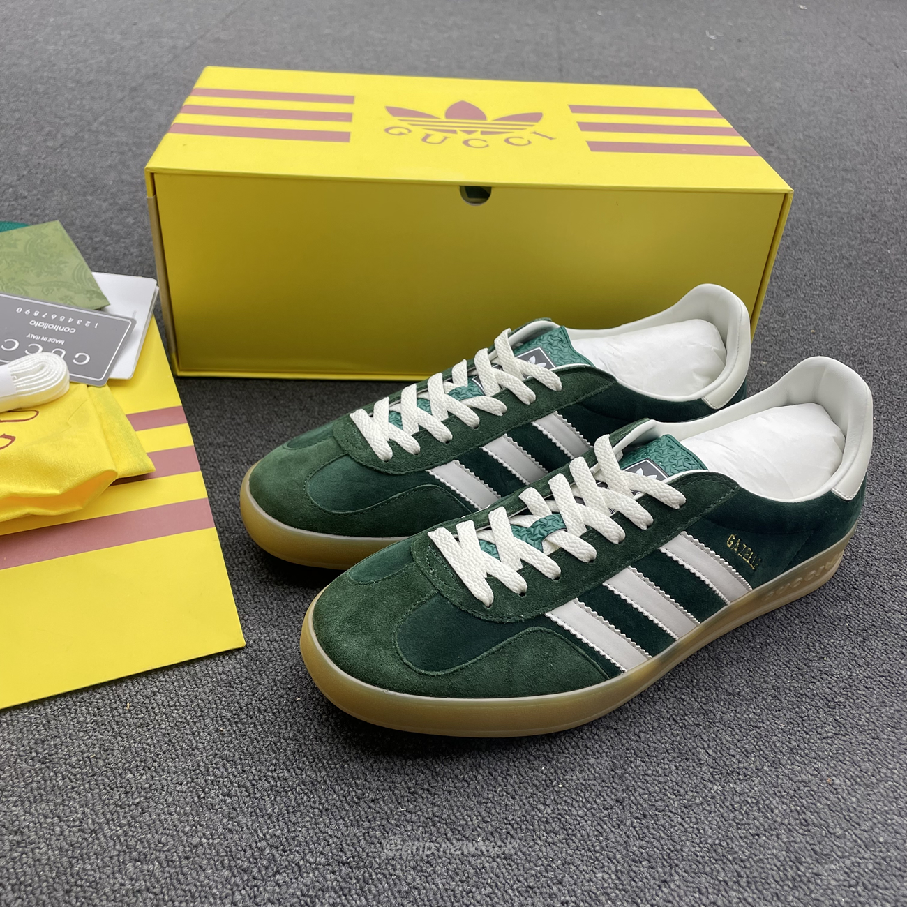 Adidas Gazelle Collegiate Green White Gum 707861utt109060 (2) - newkick.app