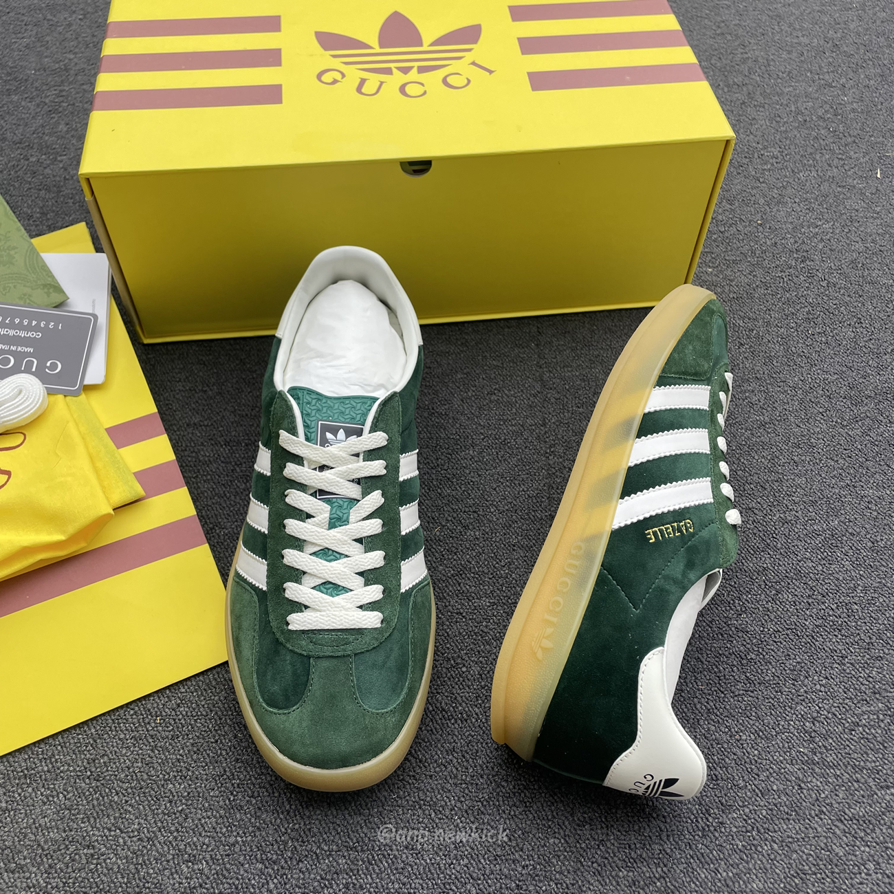 Adidas Gazelle Collegiate Green White Gum 707861utt109060 (3) - newkick.app