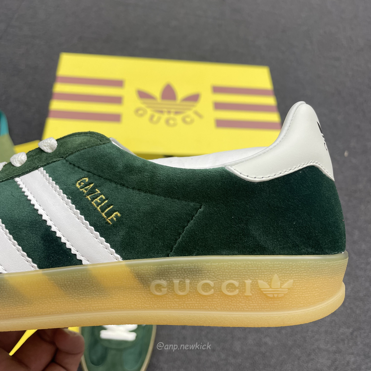 Adidas Gazelle Collegiate Green White Gum 707861utt109060 (5) - newkick.app