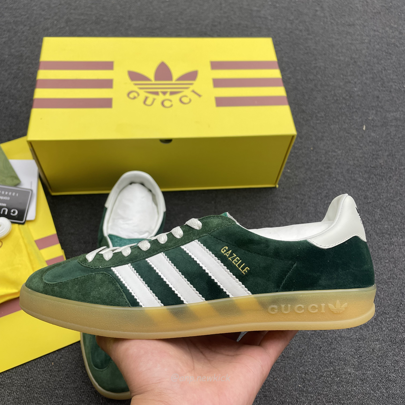 Adidas Gazelle Collegiate Green White Gum 707861utt109060 (6) - newkick.app