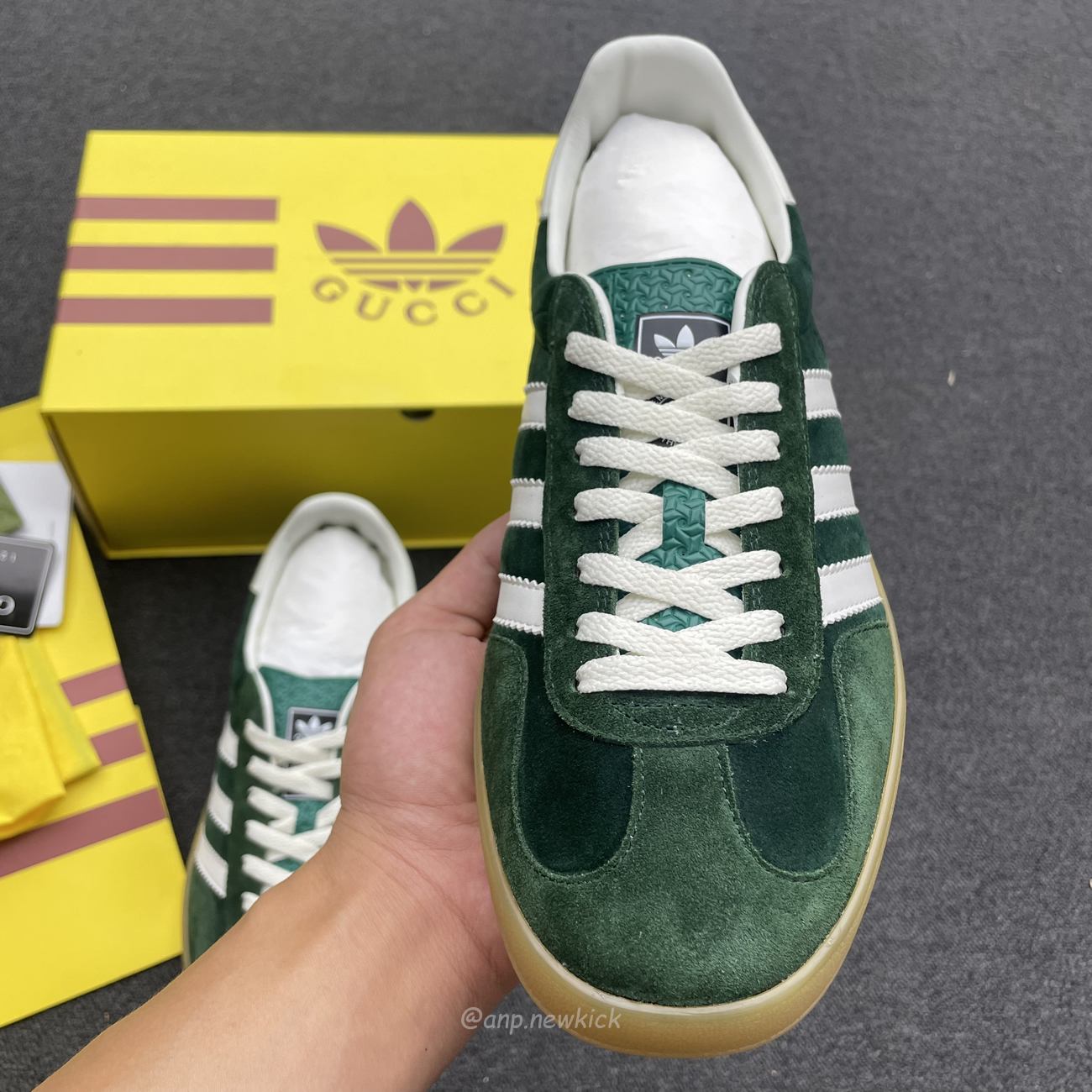 Adidas Gazelle Collegiate Green White Gum 707861utt109060 (9) - newkick.app