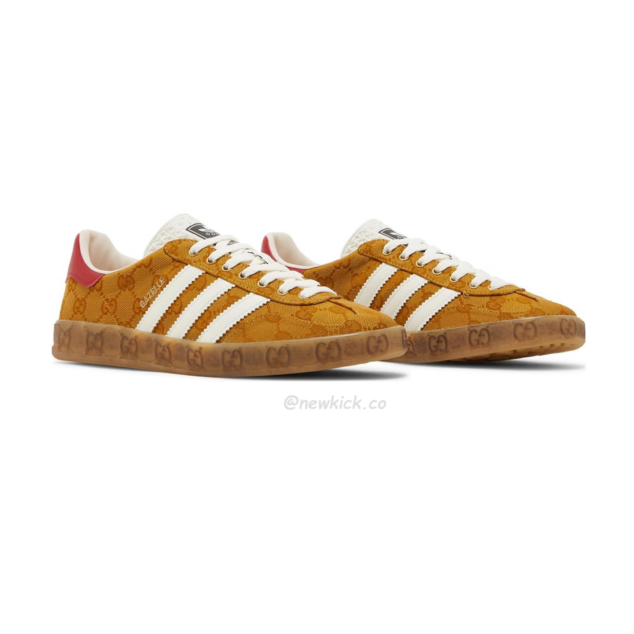 Adidas Gazelle Gucci Original Gg Beige Brown 707868 Uwv20 7162 (5) - newkick.app