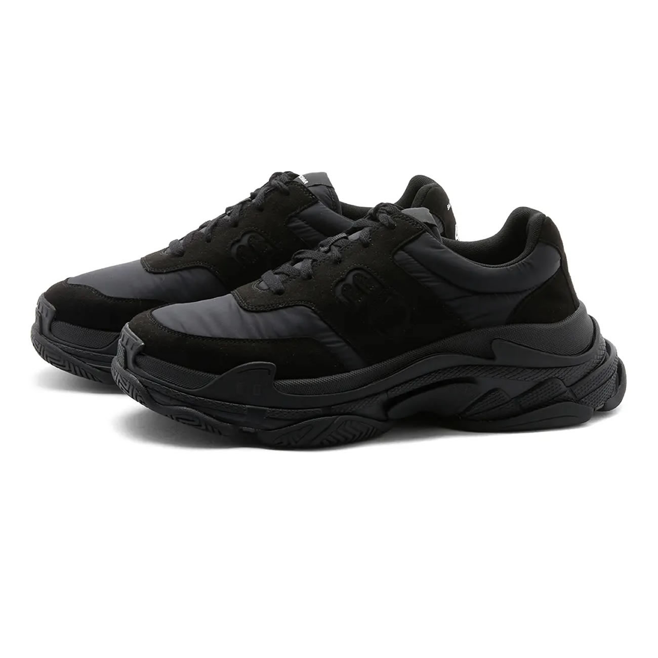 Balenciaga Triple S Nylon Black Bule 710157 W3cu1 1000 (6) - newkick.app