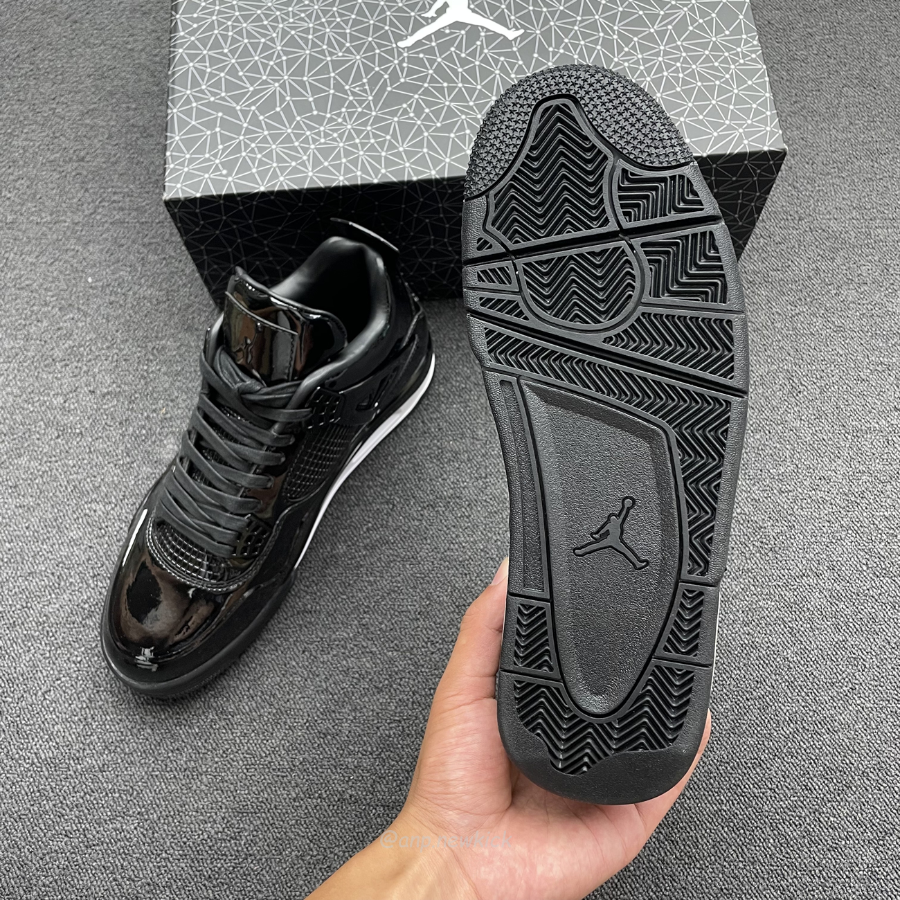 Air Jordan 4 Retro 11lab4 Black 719864 010 (2) - newkick.app