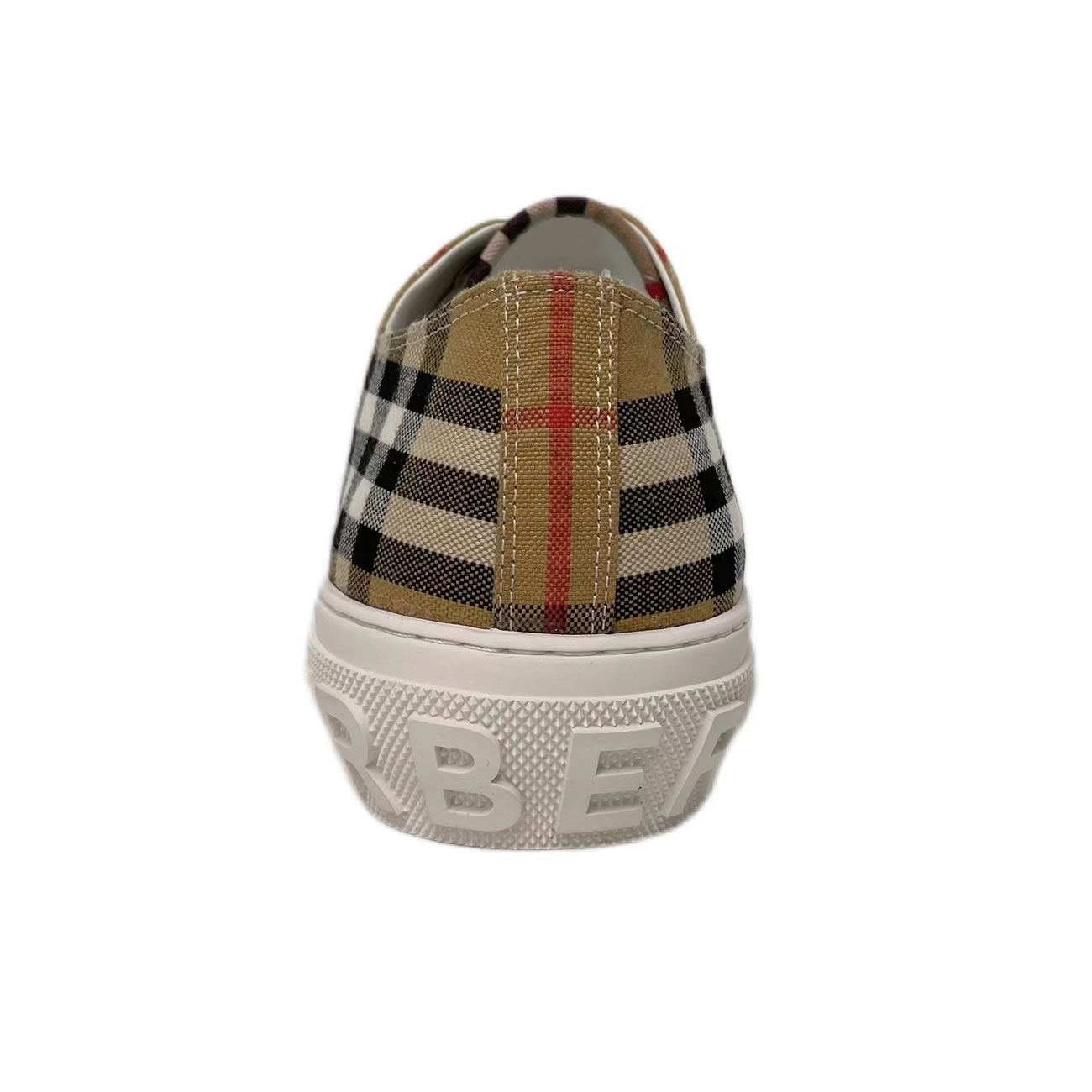 Burberry Vintage Check Cotton Sneakers Archive Beige White W 80505061 (3) - newkick.app