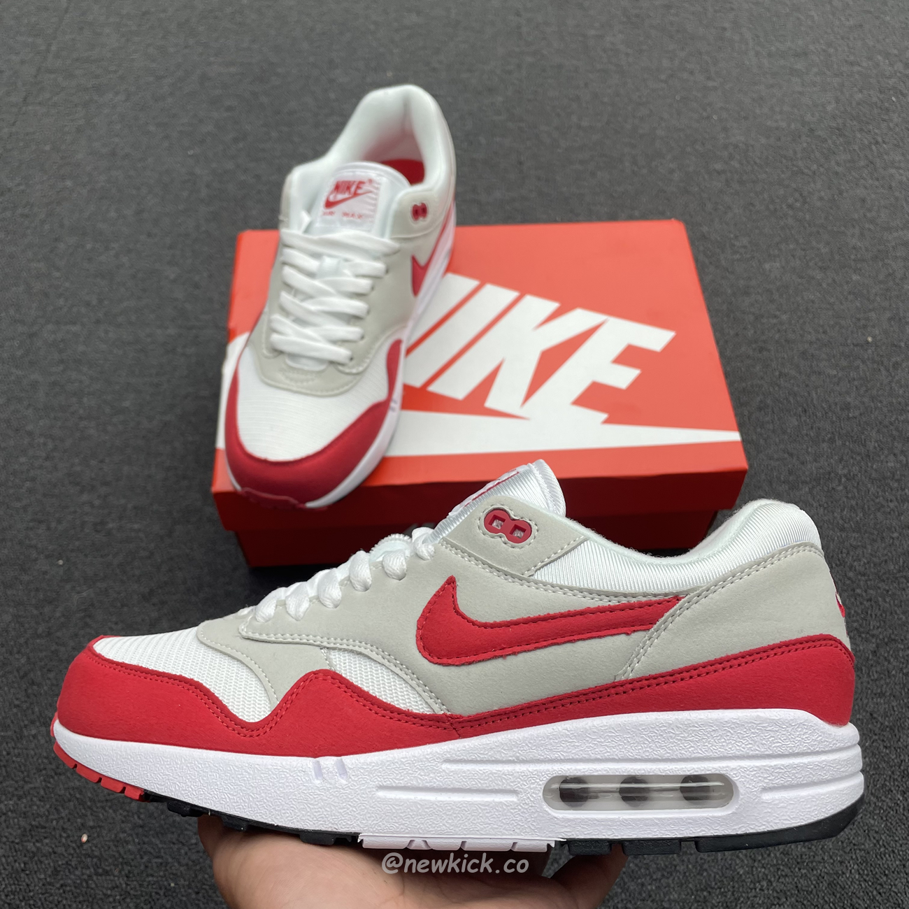 Nike Air Max 1 Anniversary Red 20172018 Restock Pair 908375 103(9) - newkick.app