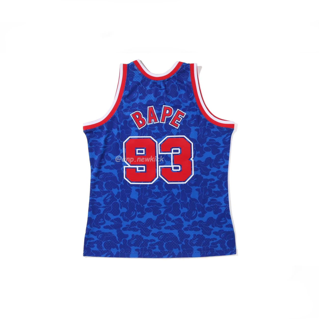 A Bathing Ape X Mitchell Ness New Jersey Nets Jersey Black Red Blue (7) - newkick.app