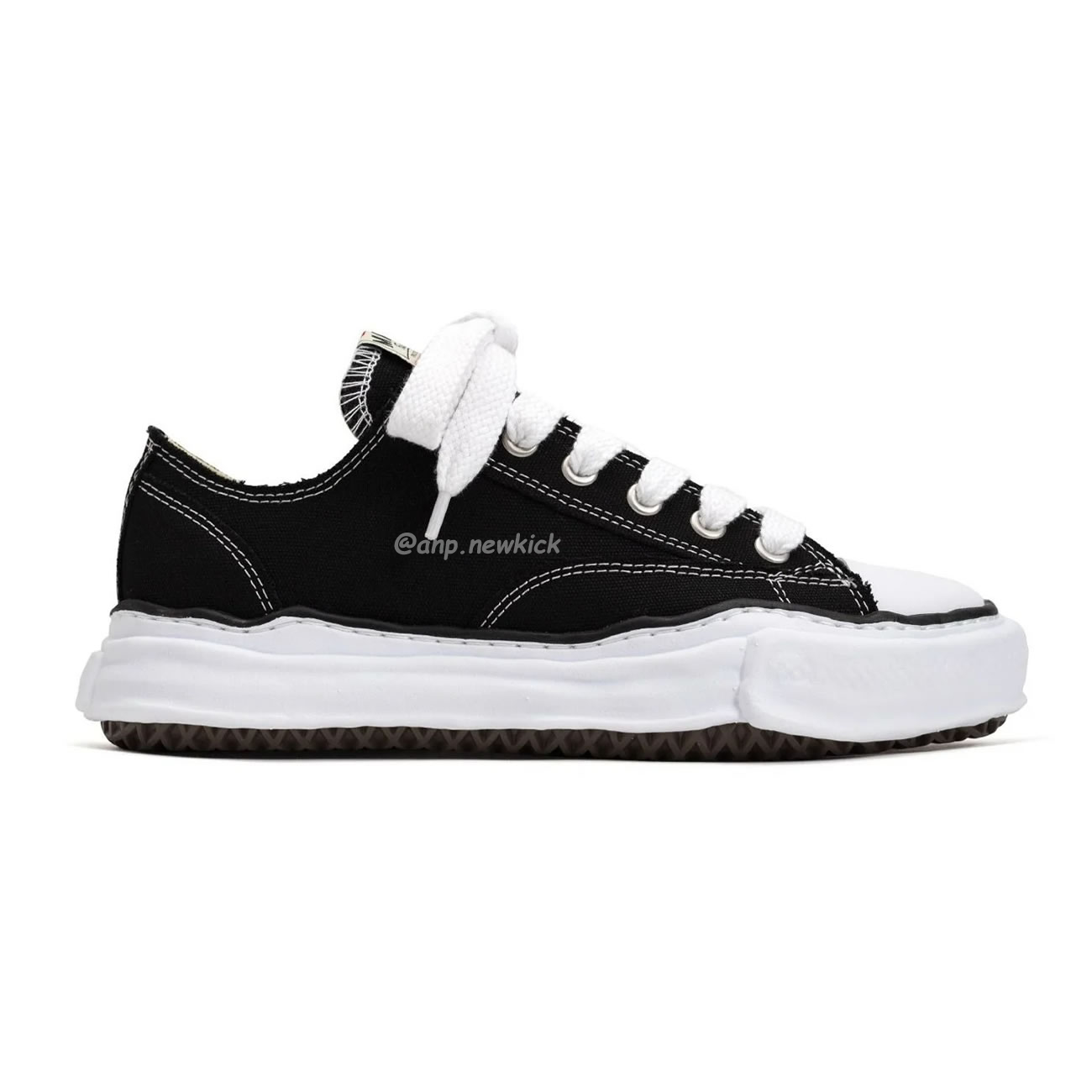 Maison Mihara Yasuhiro Peterson Low Canvas Black A01fw702 (10) - newkick.app