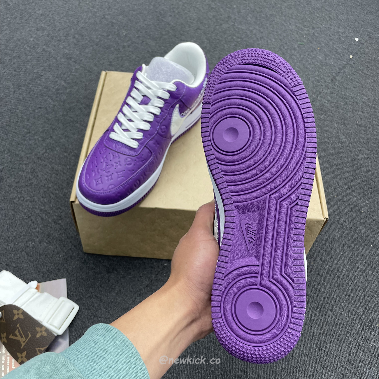 Lv X Nike Air Force 1 Low Purple (3) - newkick.app