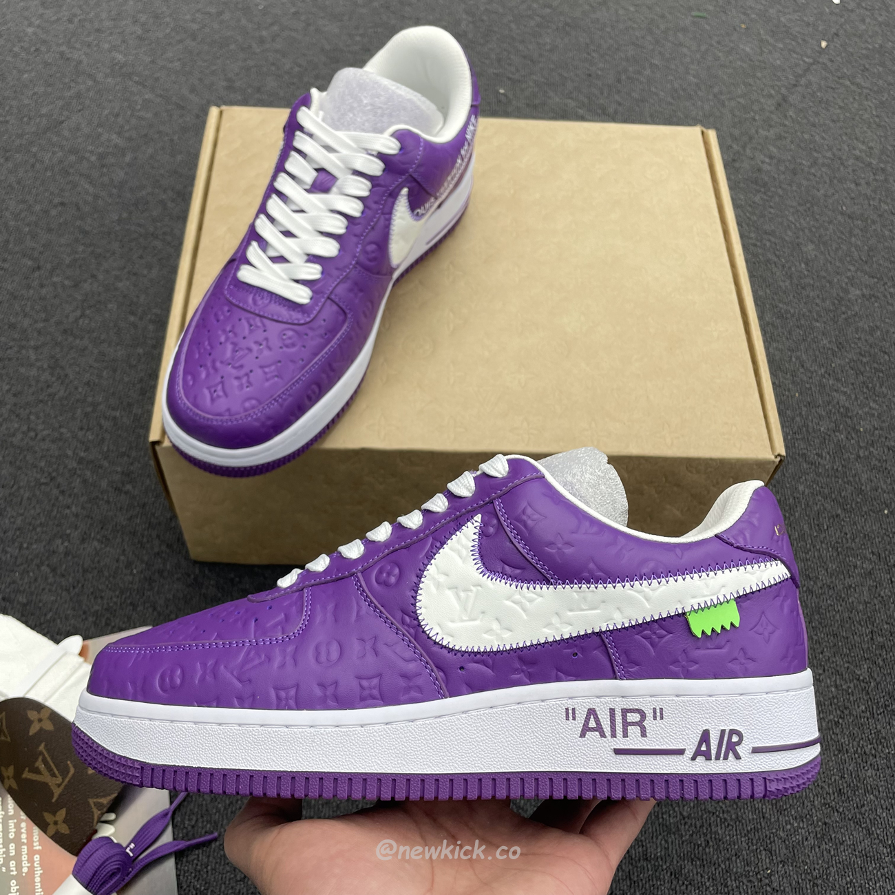 Lv X Nike Air Force 1 Low Purple (7) - newkick.app