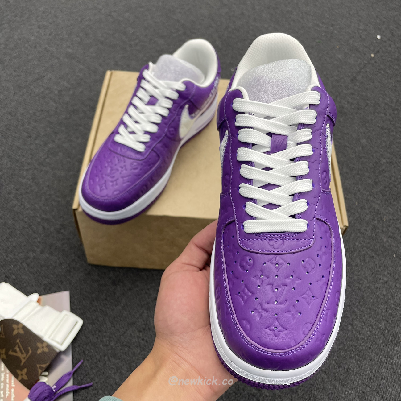 Lv X Nike Air Force 1 Low Purple (8) - newkick.app