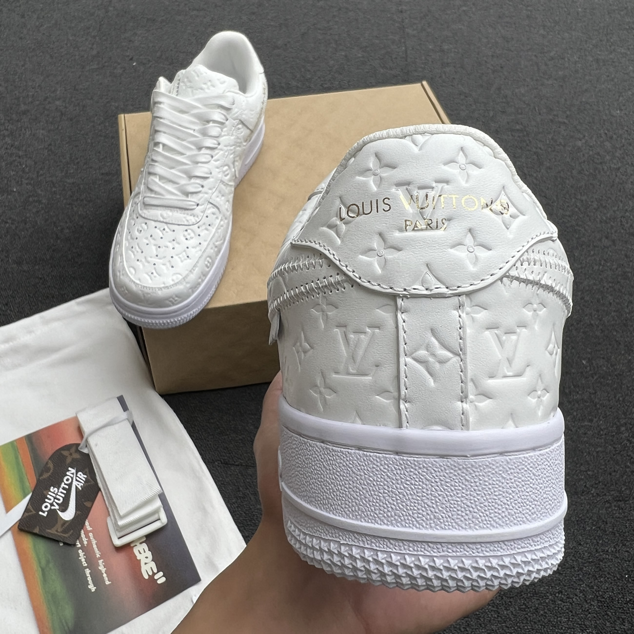 Lv X Nike Air Force 1 Low White Ae5u3bmi61m90 (3) - newkick.app