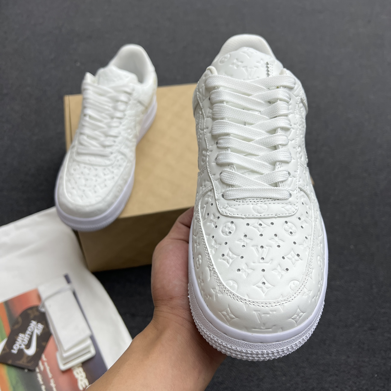 Lv X Nike Air Force 1 Low White Ae5u3bmi61m90 (4) - newkick.app