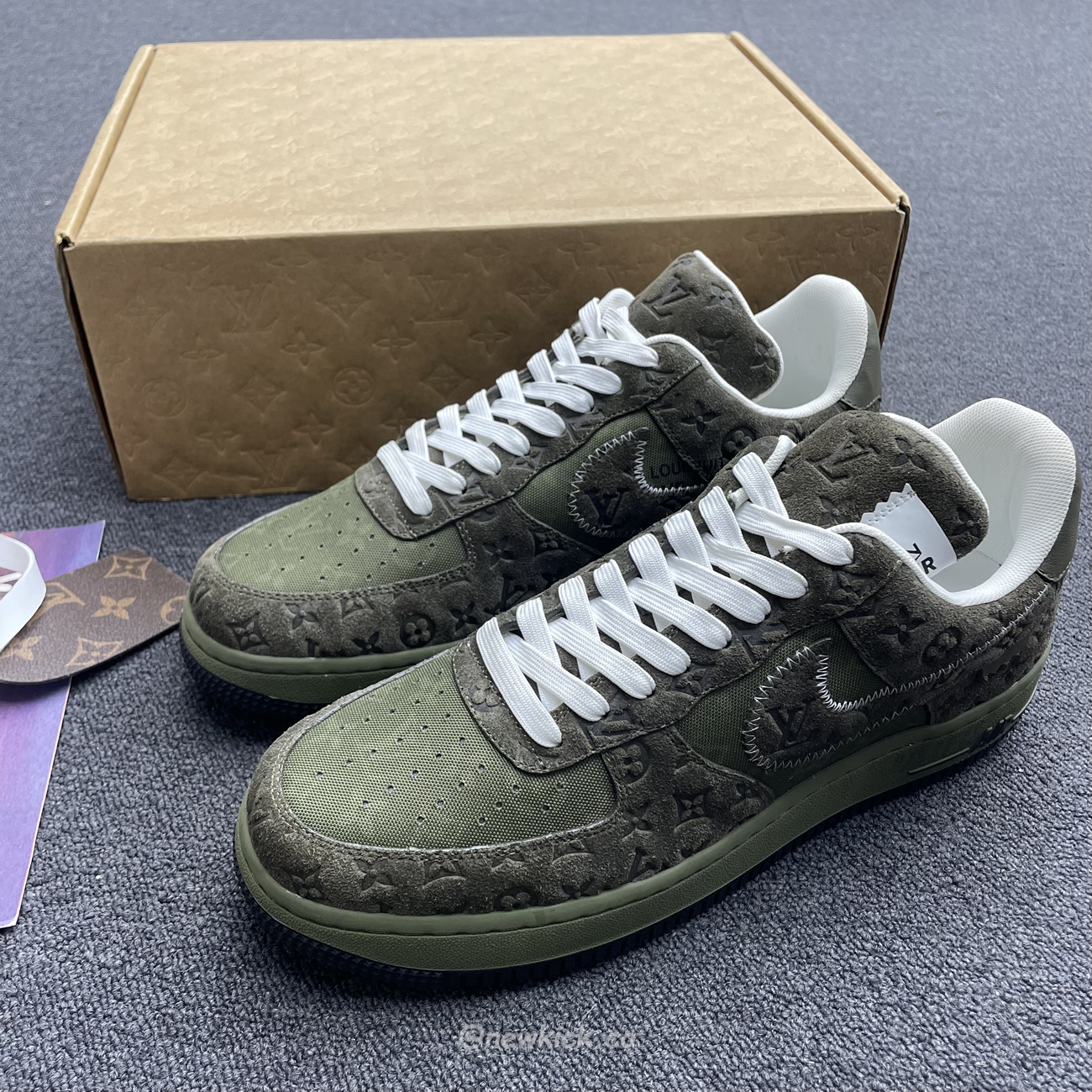 Lv X Nike Air Force 1 Low Green (7) - newkick.app