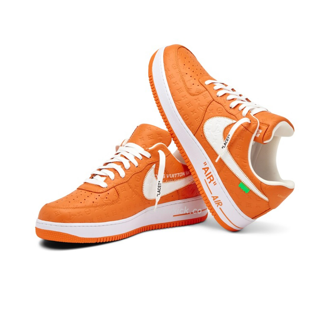 Lv X Nike Air Force 1 Low Orange (10) - newkick.app