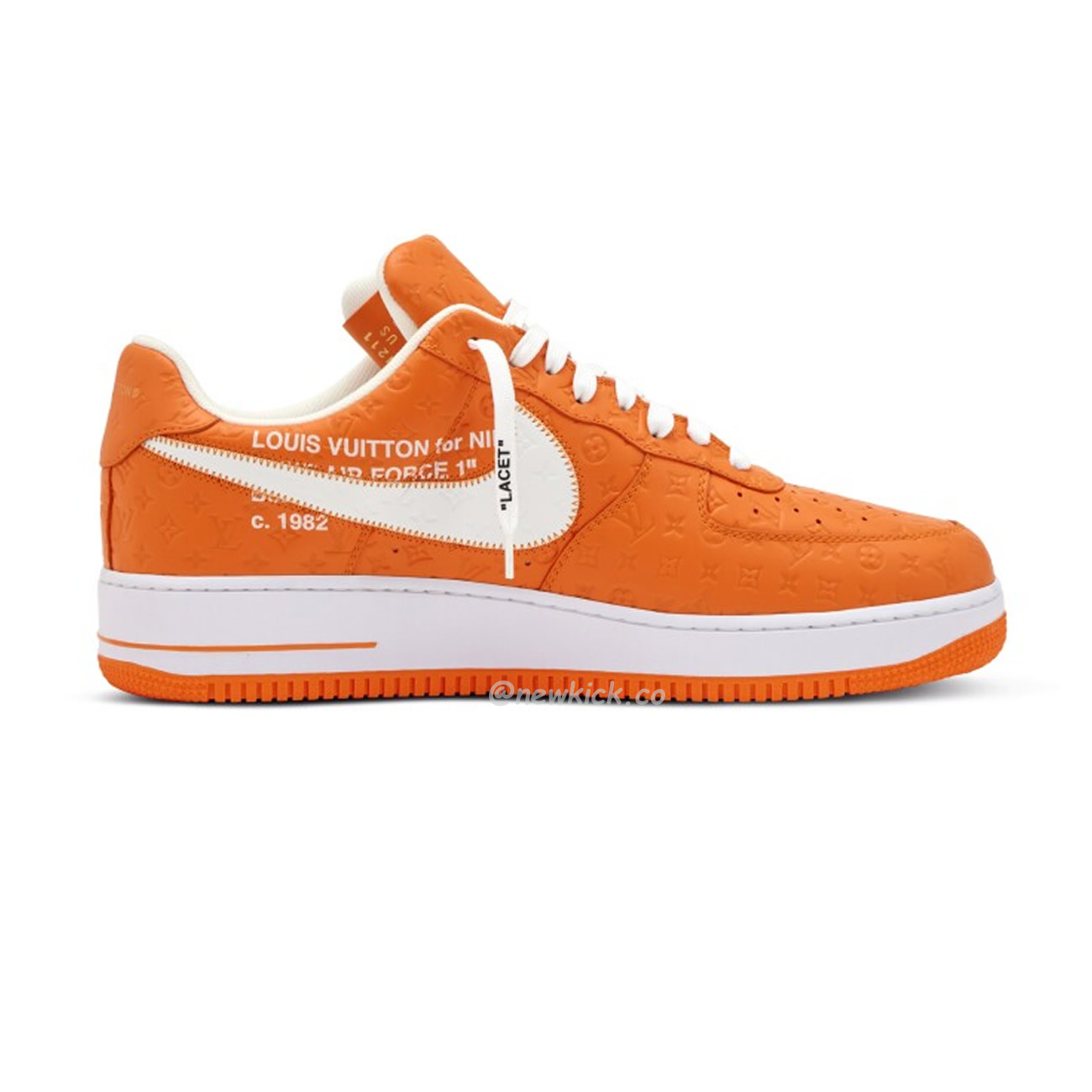 Lv X Nike Air Force 1 Low Orange (14) - newkick.app