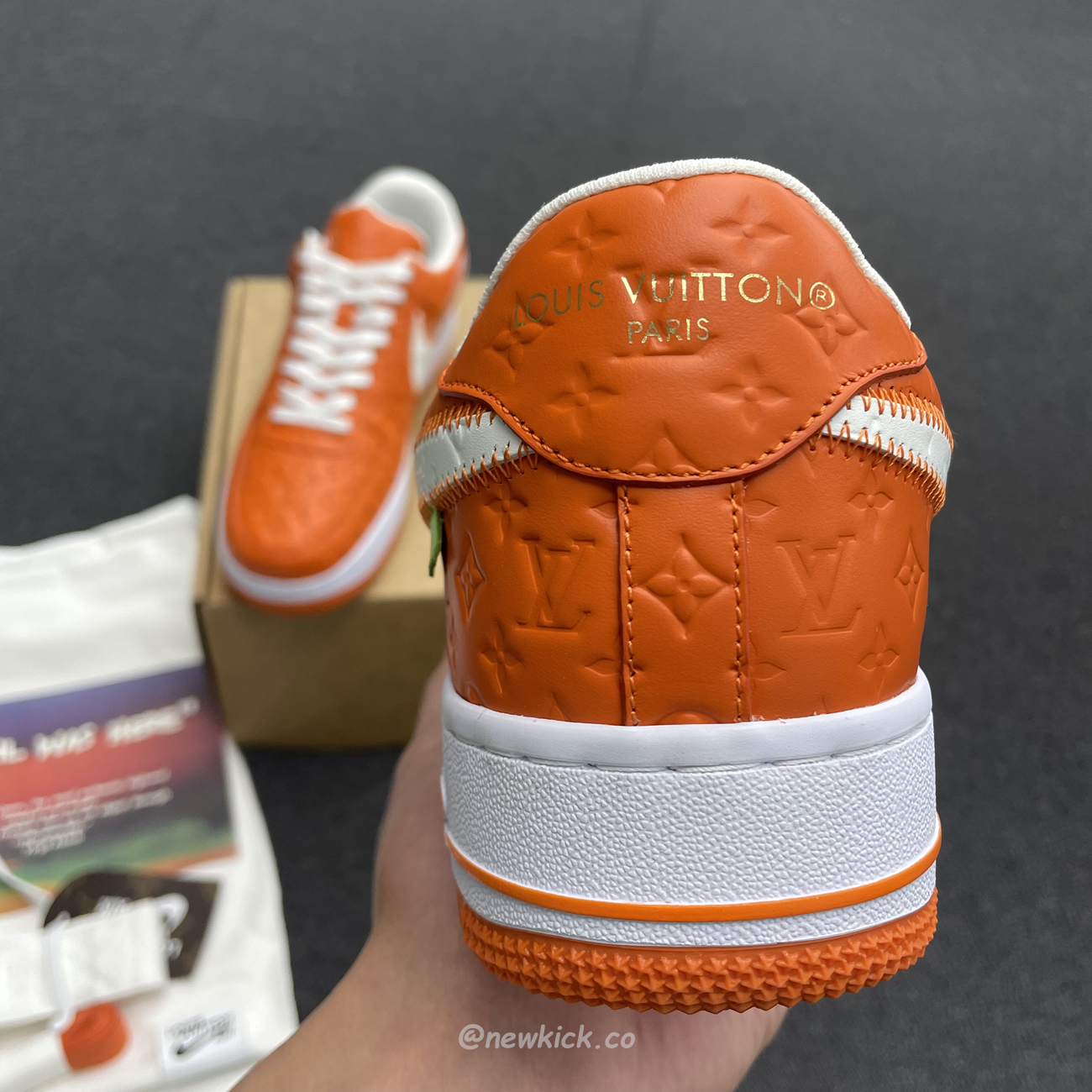 Lv X Nike Air Force 1 Low Orange (3) - newkick.app