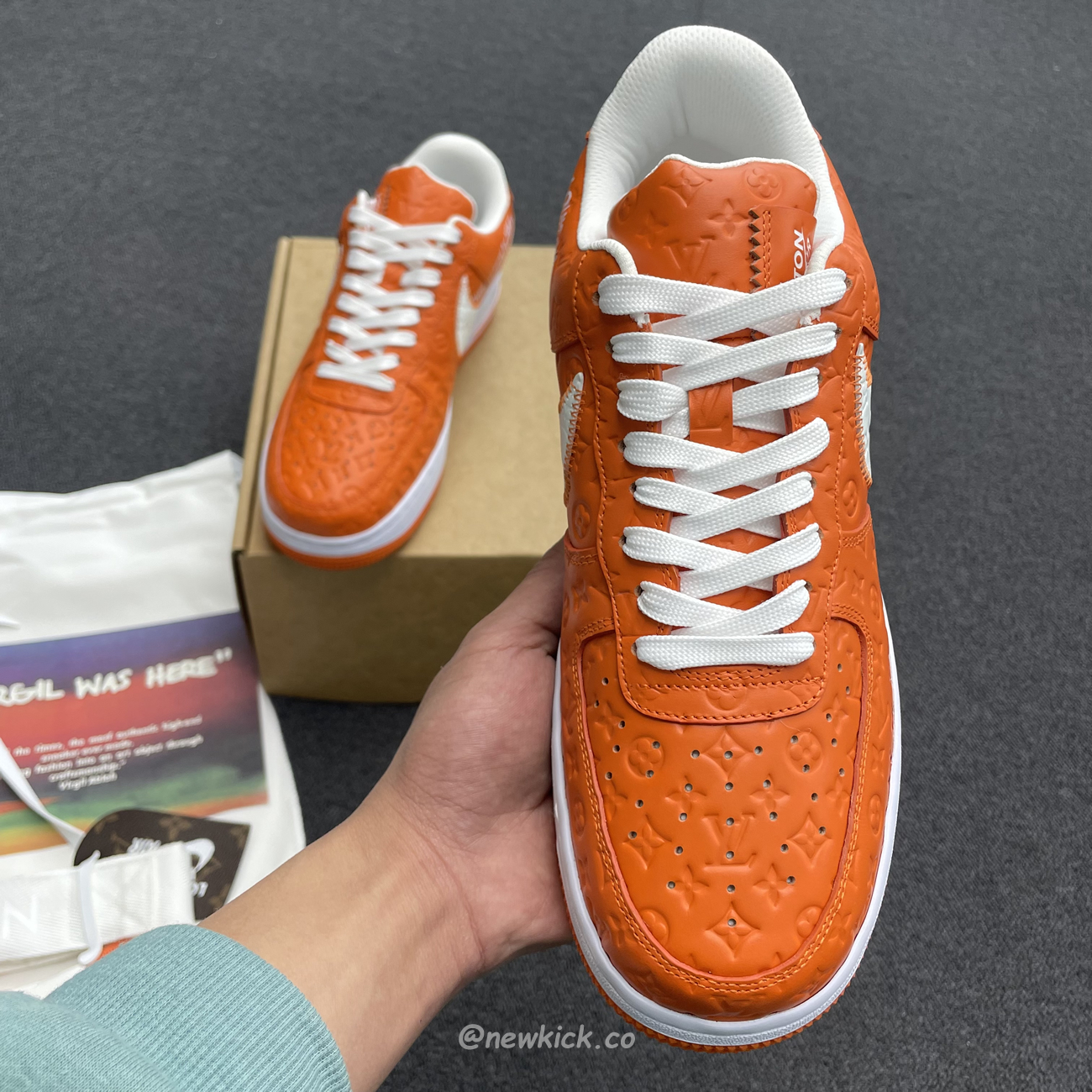 Lv X Nike Air Force 1 Low Orange (4) - newkick.app